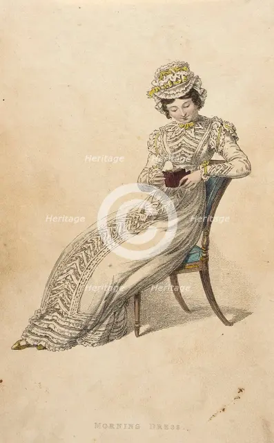 Fashion Plate (Morning Dress), 1823. Creator: Rudolph Ackermann.