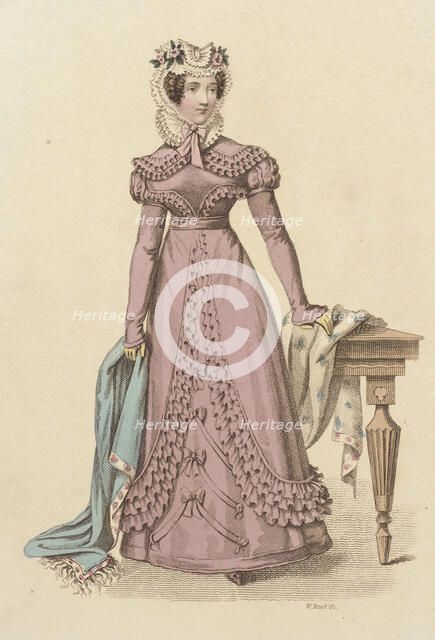Fashion Plate (Morning Dress), 1824. Creator: John Bell.