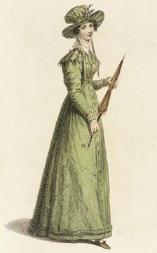 Fashion Plate (Morning Dress), 1825. Creator: Rudolph Ackermann