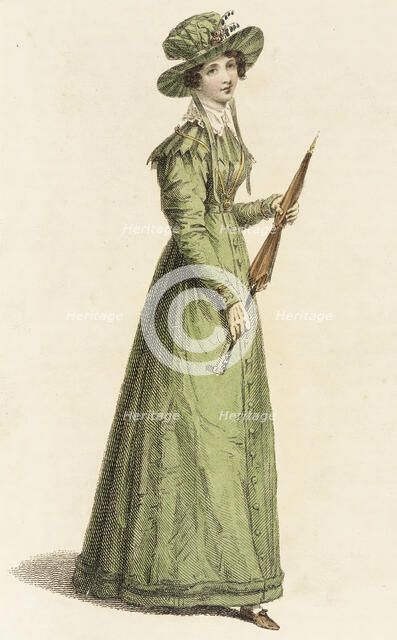 Fashion Plate (Morning Dress), 1825. Creator: Rudolph Ackermann.