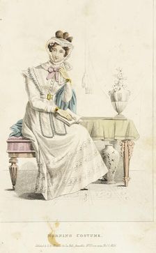 Fashion Plate (Morning Dress), 1826. Creator: Rudolph Ackermann