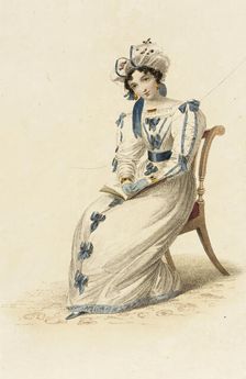 Fashion Plate (Morning Dress), 1827. Creator: Rudolph Ackermann
