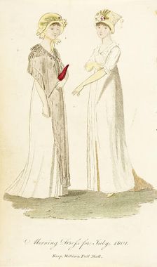 Fashion Plate (Morning Dress for July, 1801), 1801. Creator: Unknown