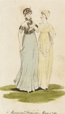 Fashion Plate (Morning Dress for May 1799), 1799. Creator: Unknown