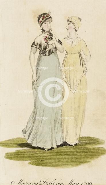 Fashion Plate (Morning Dress for May 1799), 1799. Creator: Unknown.