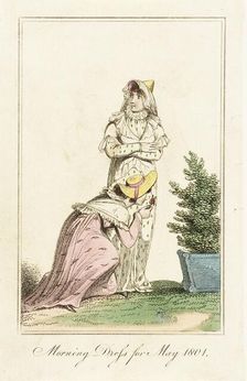 Fashion Plate (Morning Dress for May 1801), 1801. Creator: Unknown