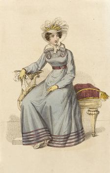 Fashion Plate (Morning Promenade Costume), 1822. Creator: John Bell