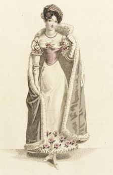 Fashion Plate (Opera Costume), 1820. Creator: John Bell