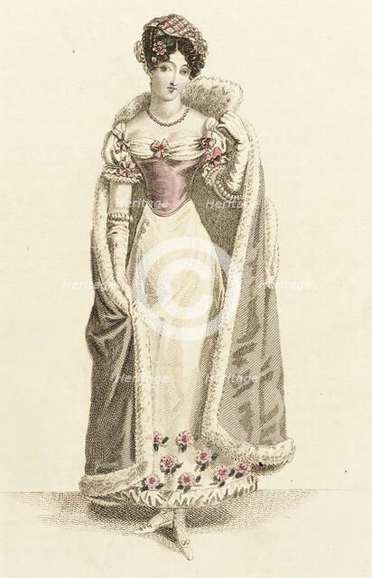 Fashion Plate (Opera Costume), 1820. Creator: John Bell.