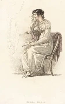 Fashion Plate (Opera Dress), 1814. Creator: Unknown