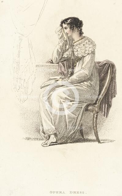 Fashion Plate (Opera Dress), 1814. Creator: Unknown.