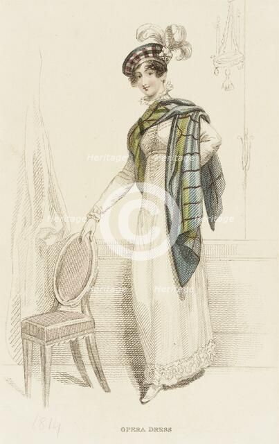 Fashion Plate (Opera Dress), 1814. Creator: Unknown.