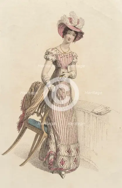 Fashion Plate (Opera Dress), 1824. Creator: Rudolph Ackermann.