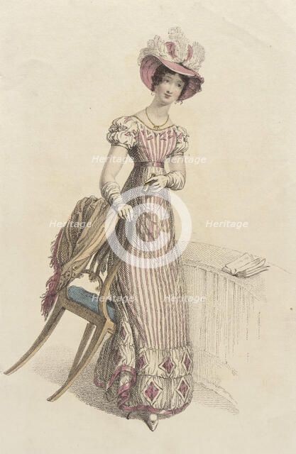 Fashion Plate (Opera Dress), 1824. Creator: Rudolph Ackermann.
