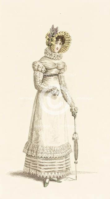 Fashion Plate (Parisian Walking Dress), 1819. Creator: John Bell.