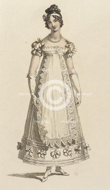 Fashion Plate (Parisian Ball Dress), 1817. Creator: Unknown.