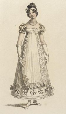 Fashion Plate (Parisian Ball Dress), 1817. Creator: Unknown