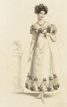 Fashion Plate (Parisian Ball Dress), 1820. Creator: John Bell