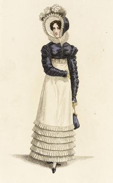Fashion Plate (Parisian Carriage Dress), 1819. Creator: John Bell