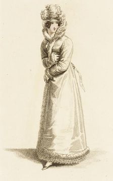 Fashion Plate (Parisian Opera Costume), 1819. Creator: John Bell
