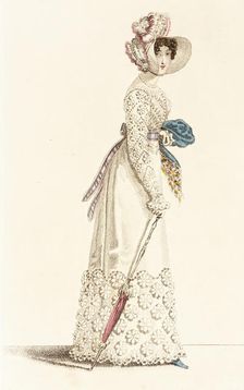 Fashion Plate (Parisian Summer Promenade Dress), 1820. Creator: John Bell