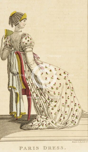 Fashion Plate (Paris Dress), between circa 1800 and circa 1805. Creator: Unknown.