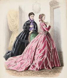 Fashion Plate - Petit Courrier des Dames Modes de Paris 1865-66. Creator: Gilquin fils
