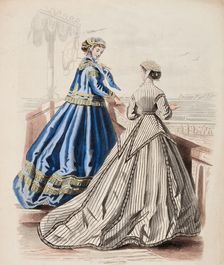 Fashion Plate - Petit Courrier des Dames Modes de Paris 1866-67. Creator: Gilquin fils