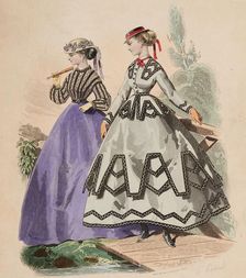 Fashion Plate - Petit Courrier des Dames Modes de Paris 1866-67. Creator: Gilquin fils