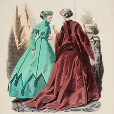 Fashion Plate - Petit Courrier des Dames Modes de Paris 1866-67. Creator: Gilquin fils