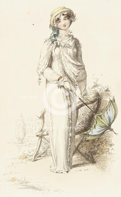 Fashion Plate (Promenade Dress), 1812. Creator: Unknown.