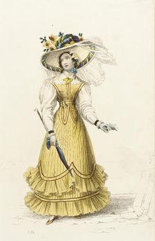 Fashion Plate (Sea-Side Costume), 1827. Creator: Rudolph Ackermann