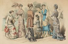Fashion plates - Latest Paris Fashions, 1880. Creator: Unknown