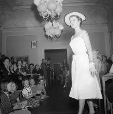 Fashion show, Landskrona, Sweden, 1952. Creator: Unknown