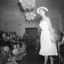 Fashion show, Landskrona, Sweden, 1952