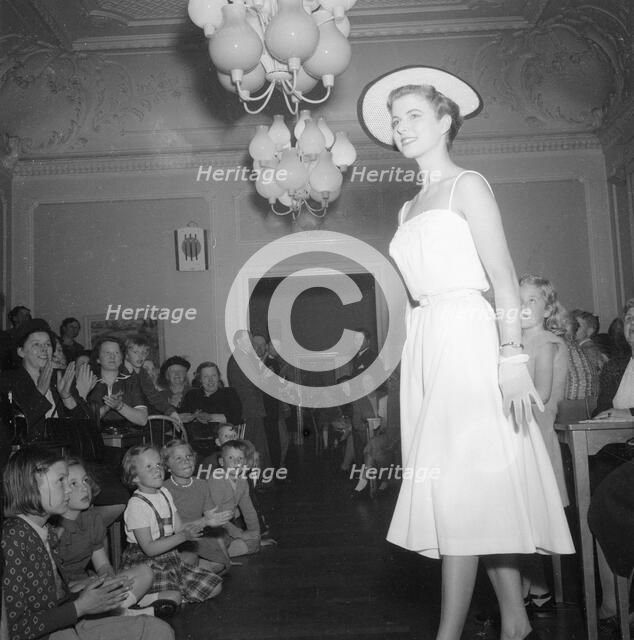 Fashion show, Landskrona, Sweden, 1952. Artist: Unknown