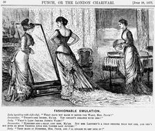 Fashionable Emulation 1877. Artist: George du Maurier