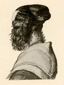 Fashionable style of hair-dressing, reigns of Charles I and II c1620-1680, (1937). Creator: Unknown