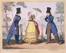 Fashionable Portraits a scene in Hyde Park, 1819. Artist: Isaac Cruikshank