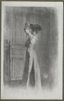 Fashionable Woman, c. 1900. Creator: Maurice Louis Henri Newmont (French, 1868-1930)