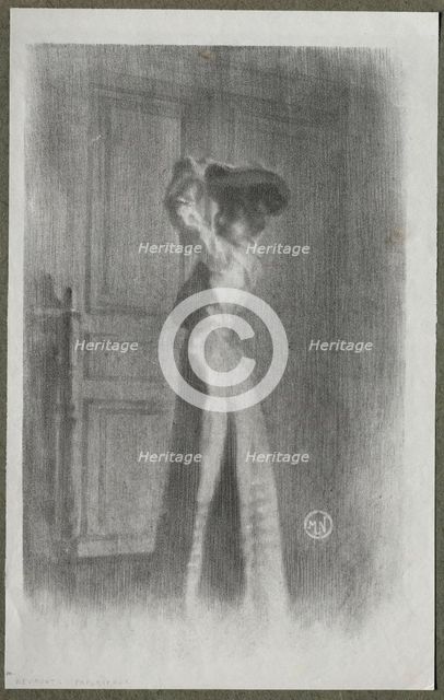 Fashionable Woman, c. 1900. Creator: Maurice Louis Henri Newmont (French, 1868-1930).