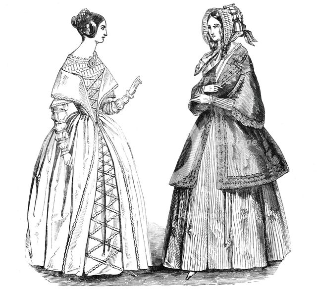 Fashions for May, 1844. Creator: Unknown.