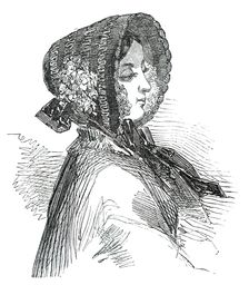 Fashions for May - Straw Bonnet, 1850. Creator: Unknown