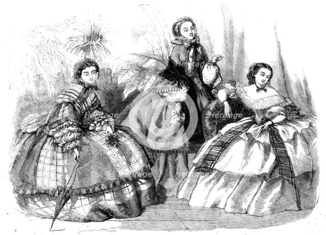 Fashions for October, 1858. Creator: Unknown.