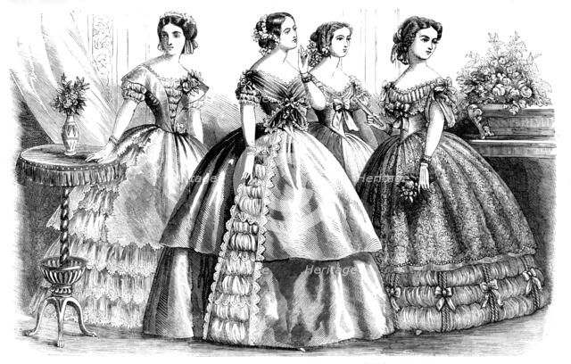 Fashions for April, 1857. Creator: Unknown.