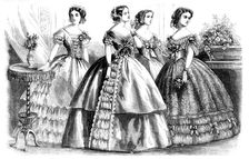 Fashions for April, 1857. Creator: Unknown