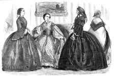 Fashions for December, 1857. Creator: Unknown