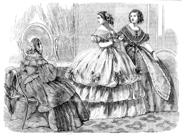 Fashions for December, 1858. Creator: Unknown.