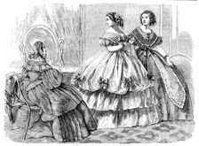 Fashions for December, 1858. Creator: Unknown