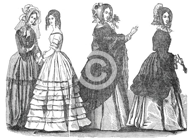 Fashions for July, 1844. Creator: Unknown.